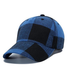 Load image into Gallery viewer, 2019 Winter Baseball Cap Fashion Hats for Men Red Blue Black White Plaid Cotton Cap